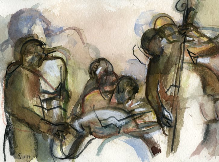 Peinture de JohnTone Trio au Diagonal 2014
